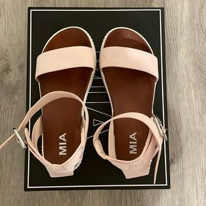 MIA Lunna Platform Sandals | Blush Pastel